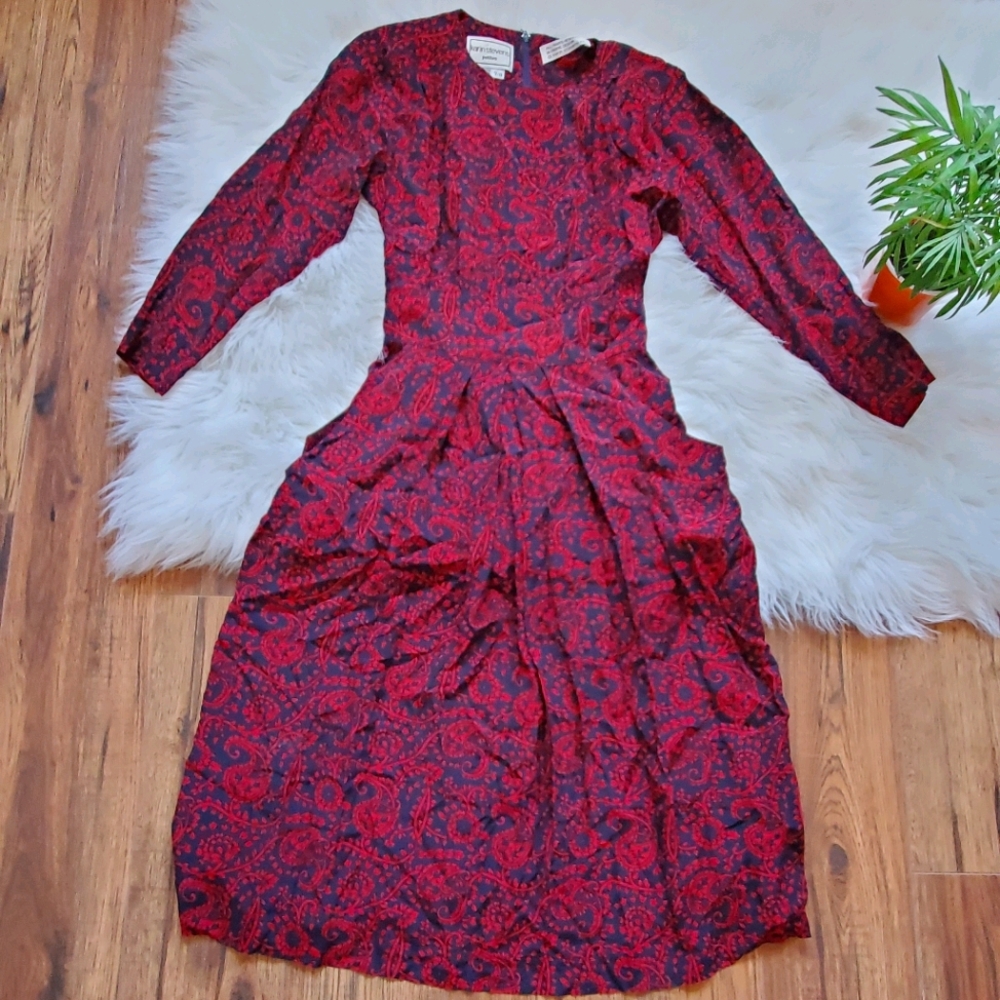 Vintage Karin Steven's petites long sleeve dress